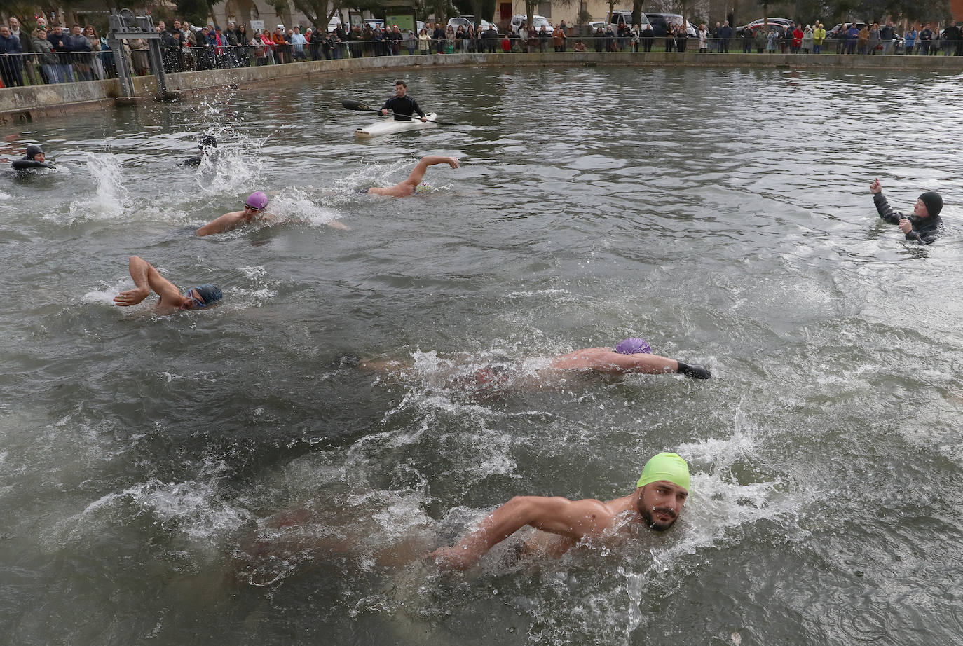 Fotos: A prueba de valientes en la Dársena del Canal en Palencia