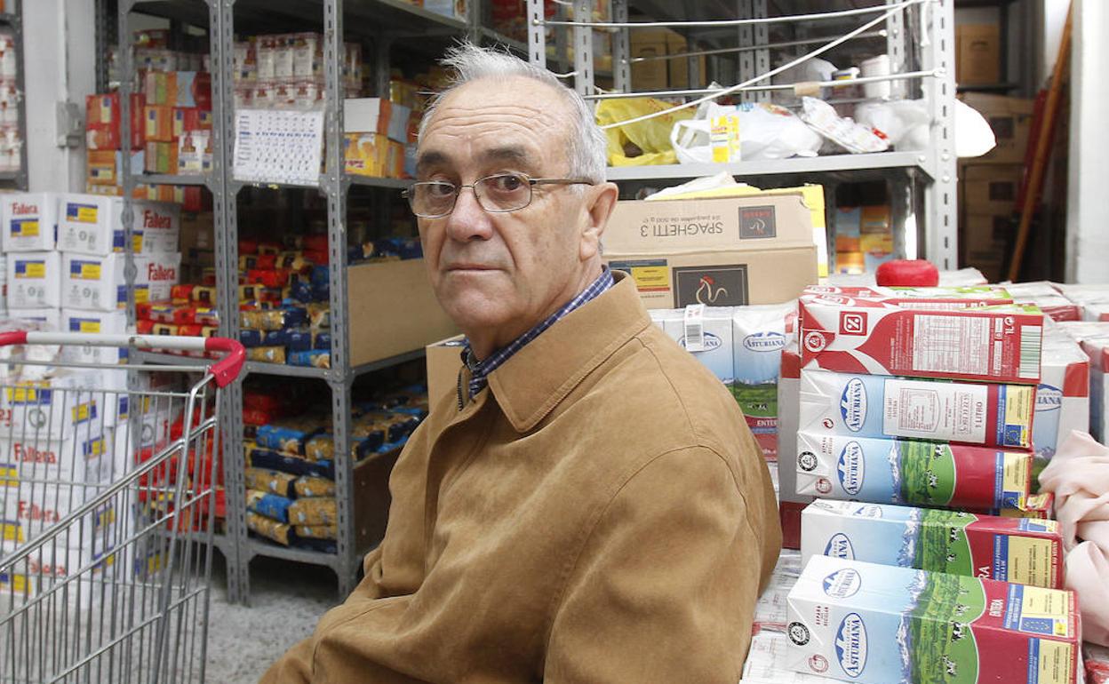 Antonio García, en el Banco de Alimentos, en una imagen de 2012. 