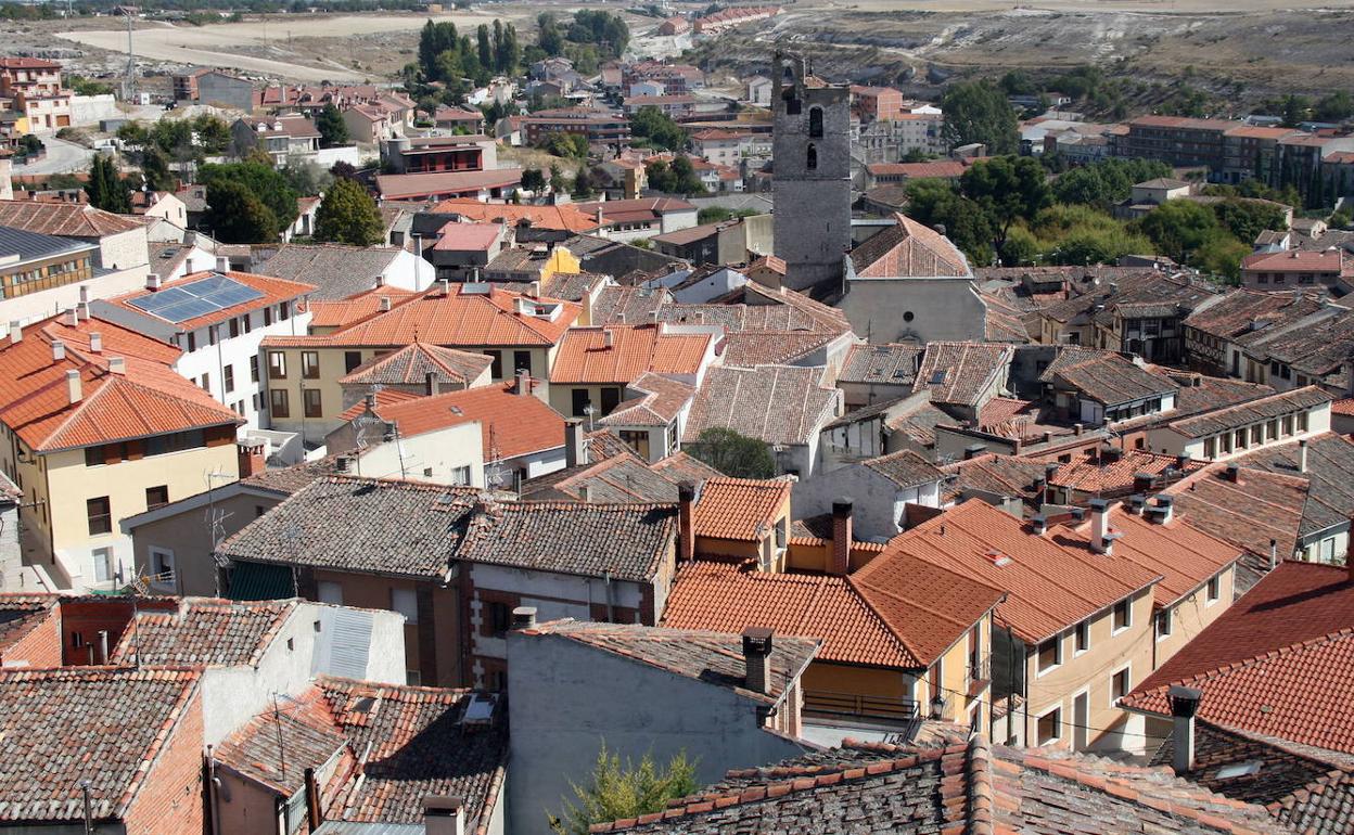 Vista panorámica de Cuéllar.