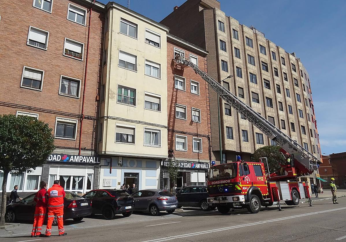 Intervención, el martes, en el domicilio de la vecina de la calle Recondo.