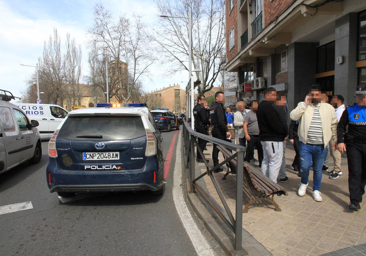 Despliegue policial en Segovia