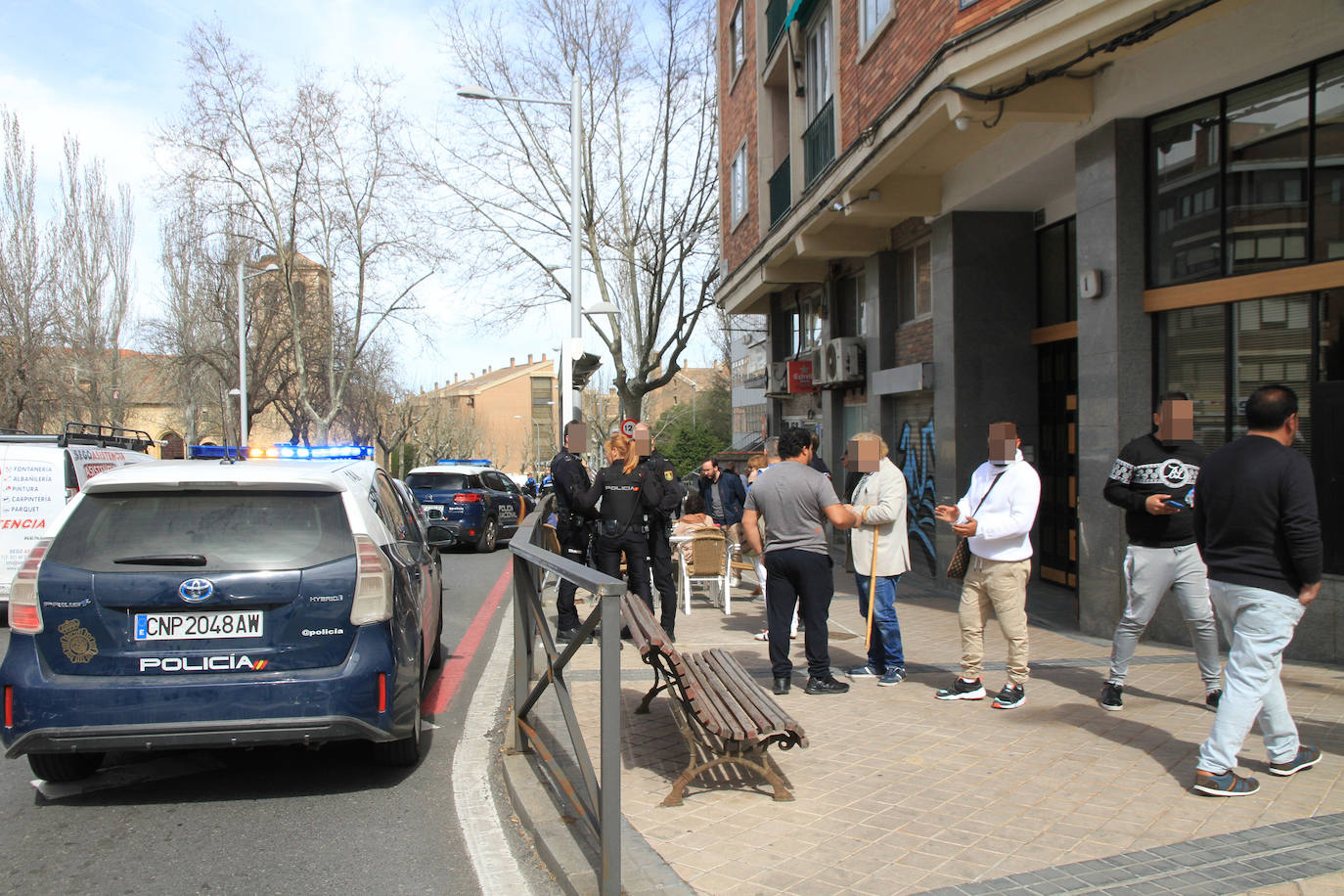 Despliegue policial en Segovia