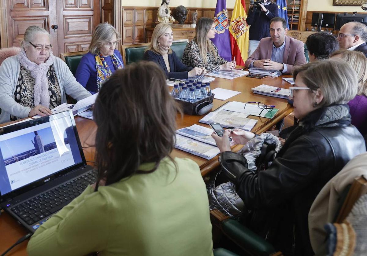 Reunión de la comisión de concejalías del Ayuntamiento.