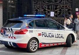 Vehículo de la Policía Local de León.