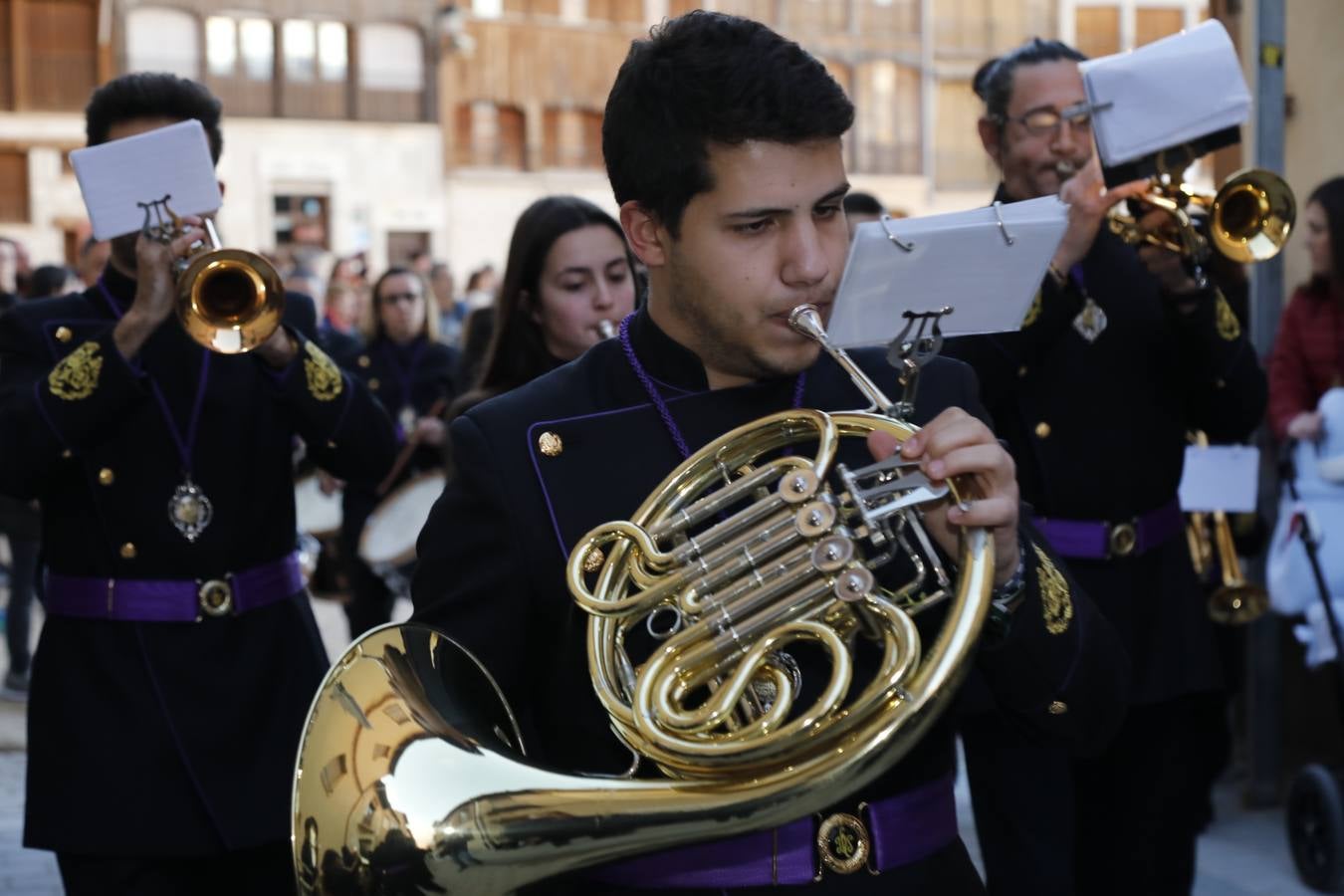 Concentración de bandas de Semana Santa en Peñafiel