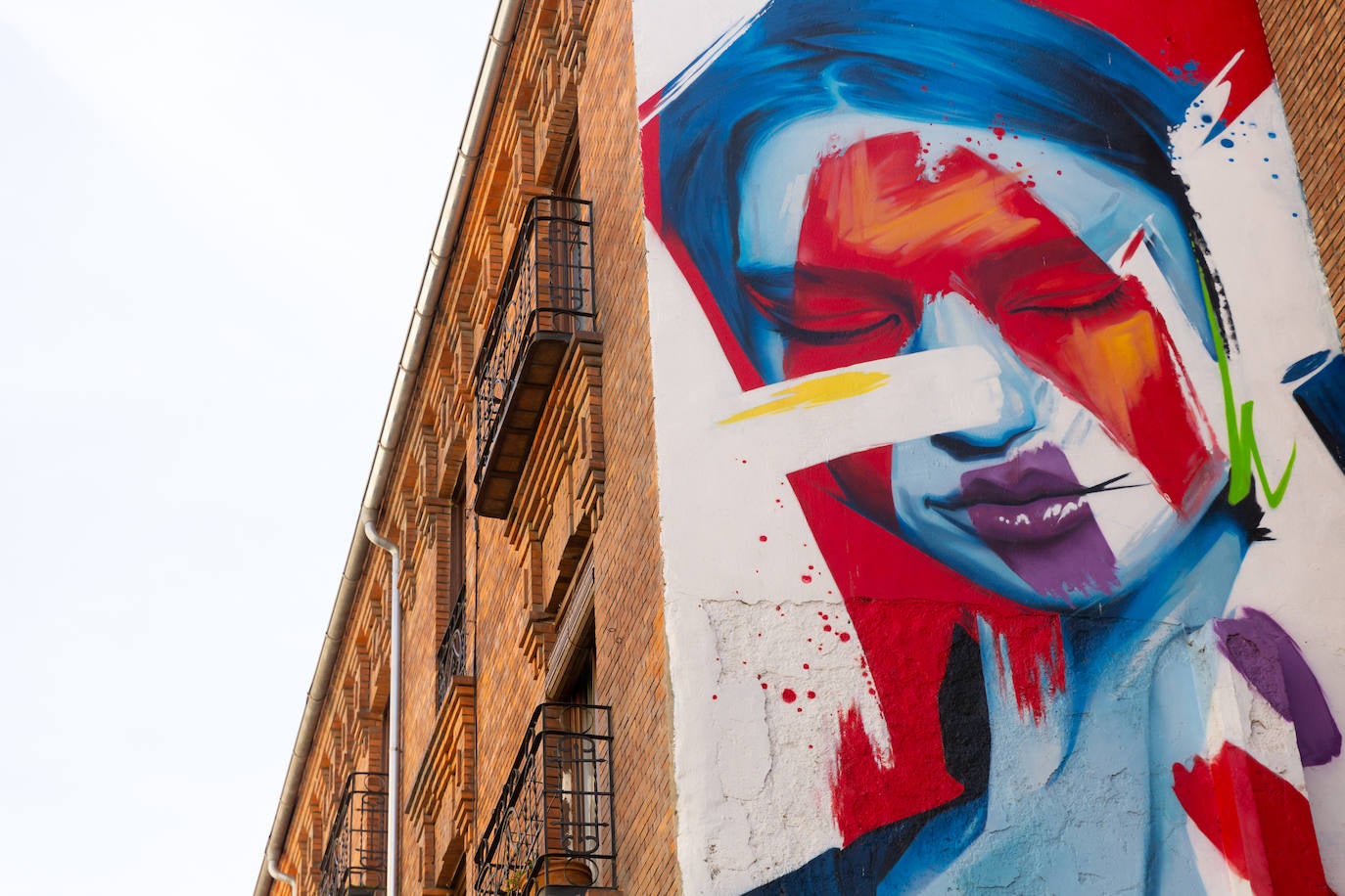 En la céntrica vía comercial de Mantería se encuentra uno de los murales más representativos de Valladolid capital: se trata de una mujer, de ojos cerrados y rostro serio, que ocupa el lateral de uno de los imponentes bloques de la calle. La revista Widewalls ha situado esta obra como uno de los 55 mejores murales y piezas de arte urbano del mundo.