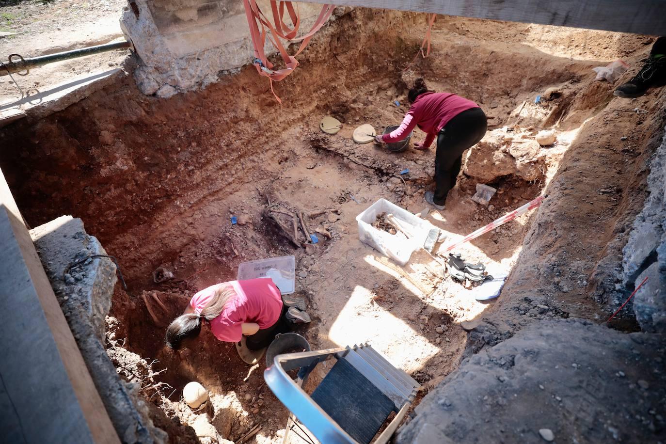 Así avanzan los trabajos en las fosas comunes del cementerio de El Carmen