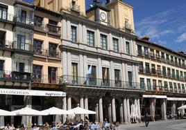 Dependencias del Ayuntamiento de Segovia en la Plaza Mayor.