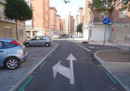 Imagen de archivo de la calle Falla, en Valladolid.