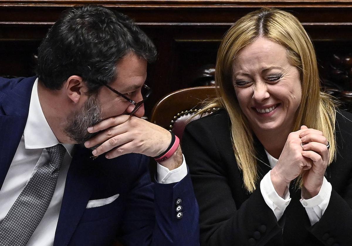 Matteo Salvini y Giorgia Meloni