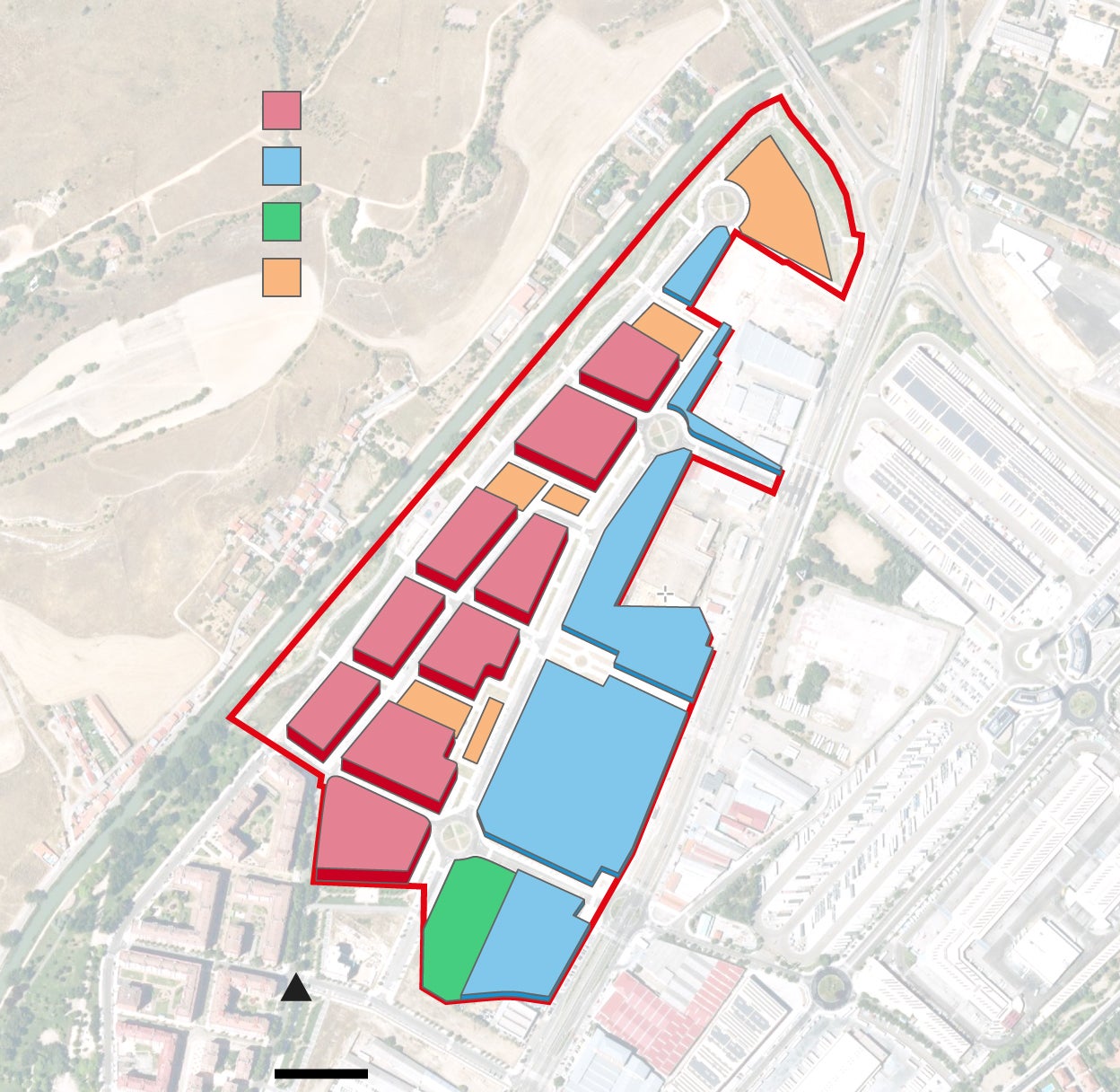 El gráfico muestra la distribución y tipo de uso que tendrá la segunda fase de la ampliación del barrio de La Victoria