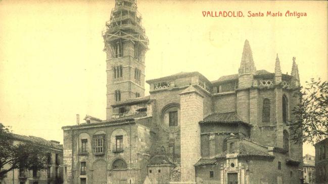 Imagen antes - Reconstrucción de la torre de la Antigua en la década del 1910 y en la actualidad.