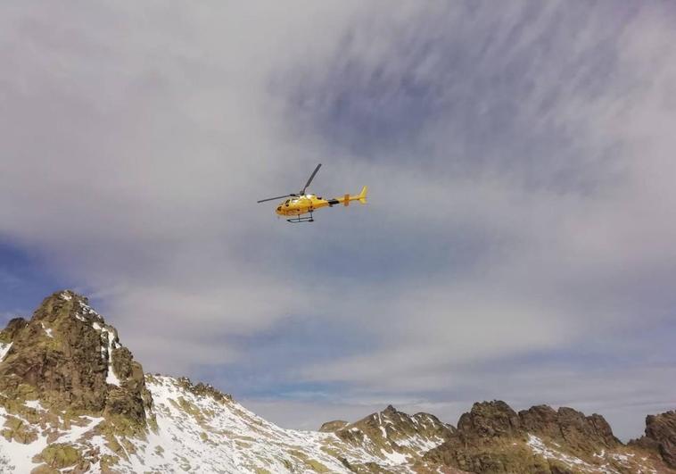 Rescate de un montañero en Gredos.