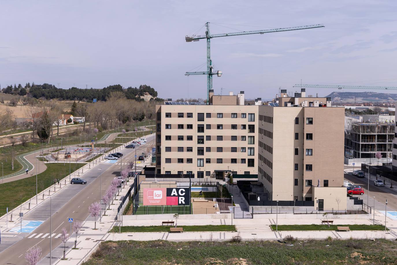 Nuevas construcciones de viviendas en la Carretera Burgos