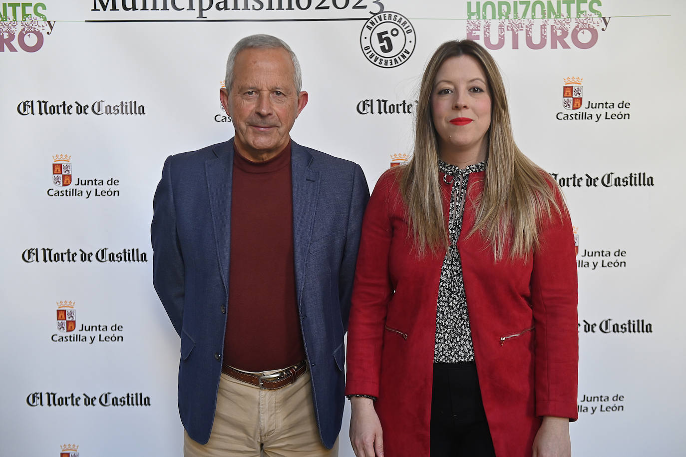 Germán Rodríguez (alcalde de Laguna) y Lucía Castro (concejala de Cultura de Laguna).