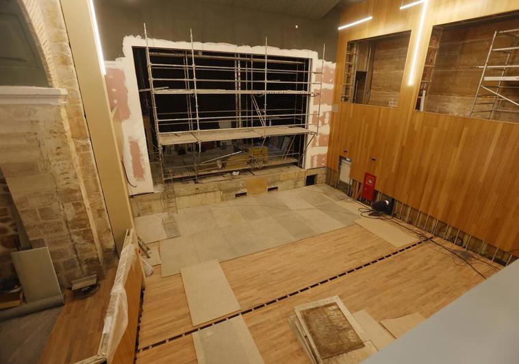 Avanzan las obras del convento de San Francisco de Paredes que albergará un centro de artes escénicas
