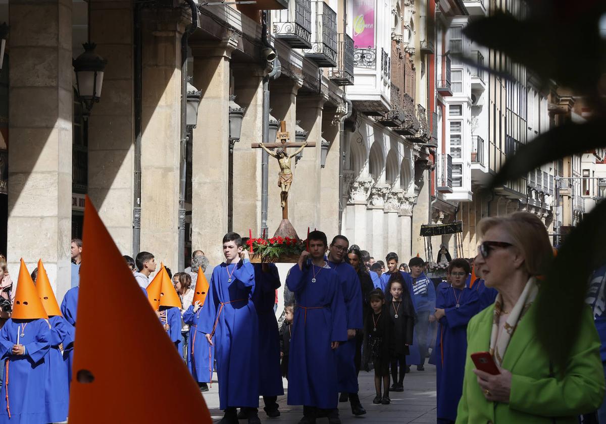 Procesión del Divino Maestro por la Calle Mayor.