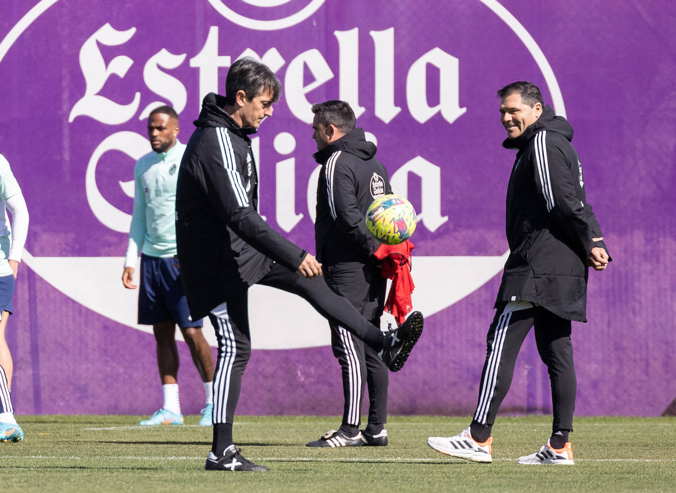 Último entrenamiento de Pacheta al frente del Pucela