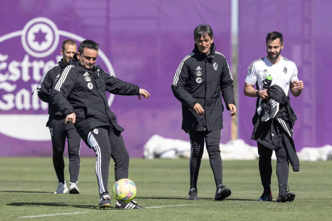 Último entrenamiento de Pacheta al frente del Pucela