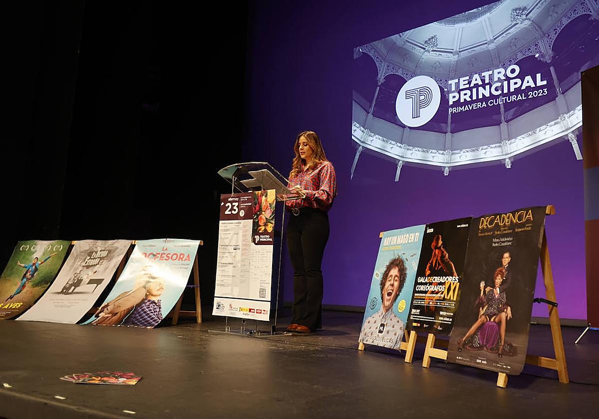 La concejala de Cultura presenta la 'Primavera Cultural'.