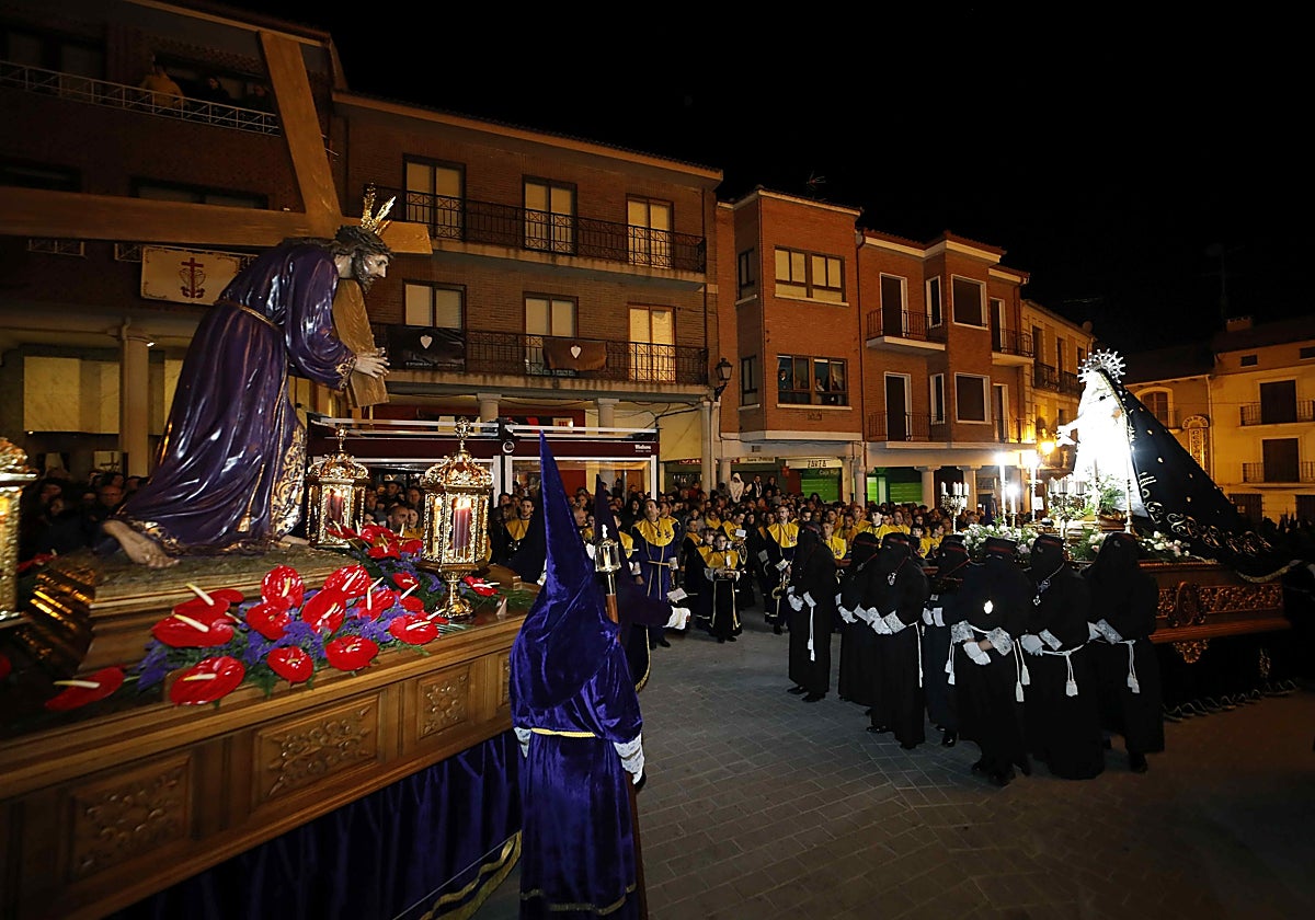 Momento del Encuentro en la Plaza de España.