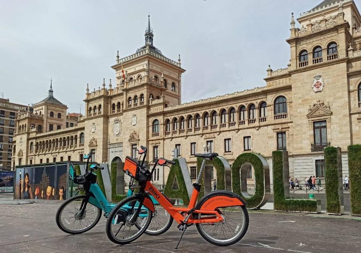 Bicicletas de Biki en la Plaza de Zorrilla.