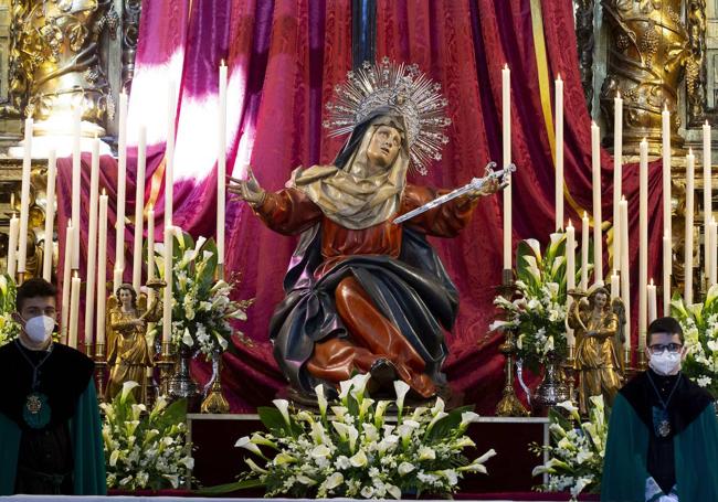 La Virgen de los Dolores de la Vera Cruz, en una imagen de archivo.