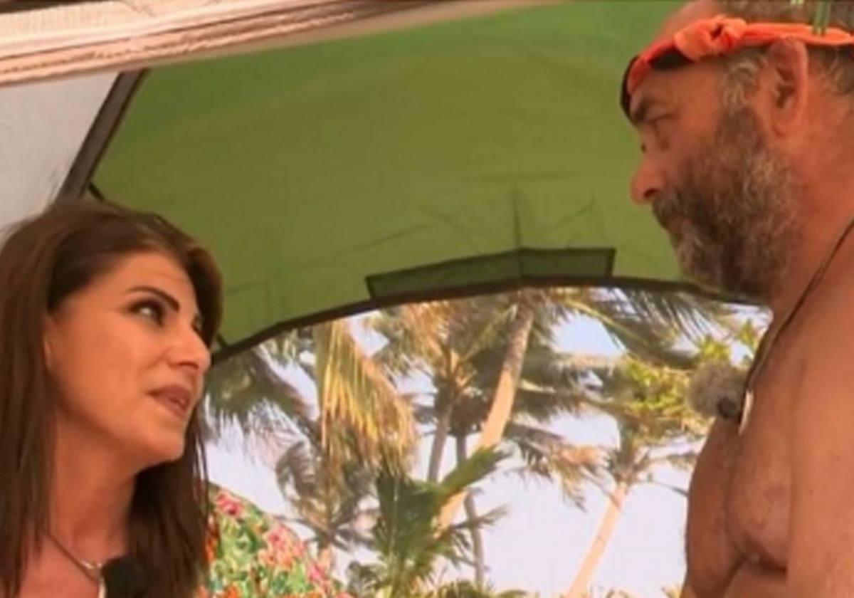 Yaiza con Ginés en 'Supervivientes 2023'.