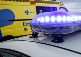 Tres heridos en una colisión de tres turismos en Burgos