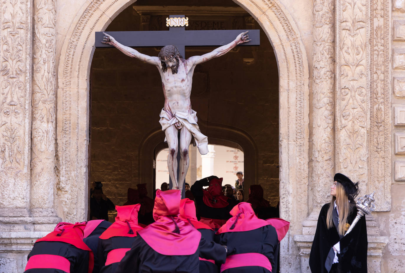 Procesión del Santísimo Cristo de la Luz en la Semana Santa de Valladolid