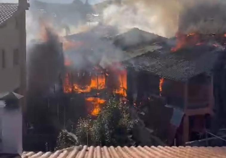 Imagen del incendio.