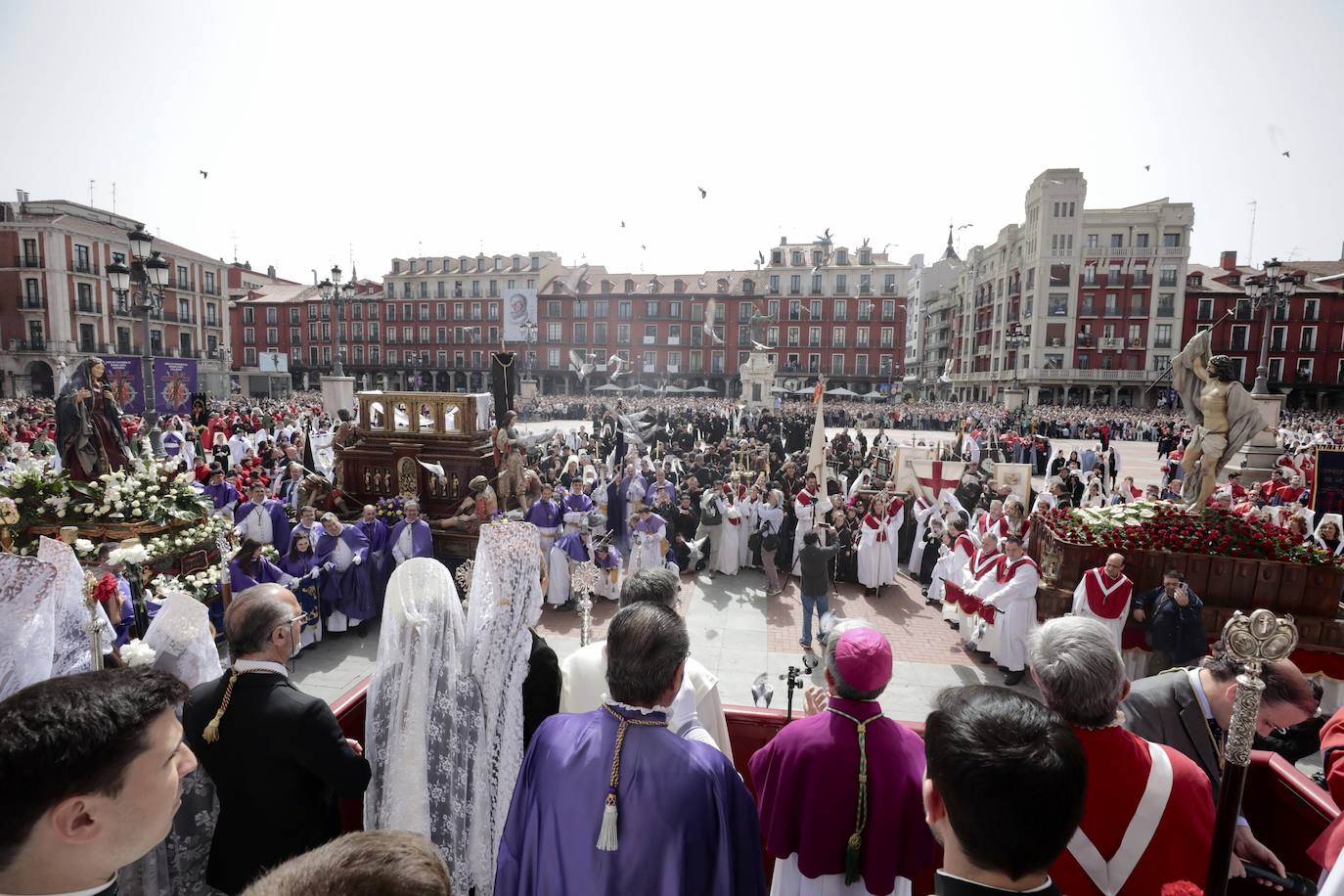 Misa Pascual y Procesión del Encuentro en Valladolid