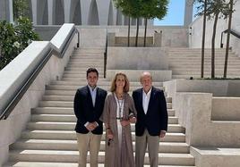 La infanta Elena con su hijo Froilán y su padre el rey emérito Juan Carlos I.