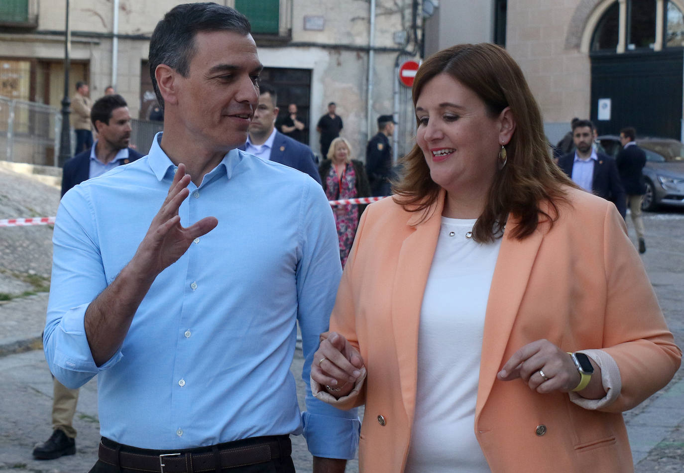 Acto de Pedro Sánchez en Segovia