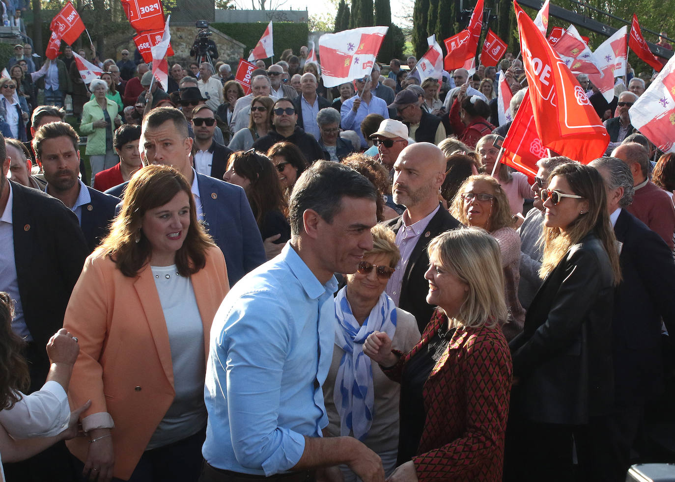 Acto de Pedro Sánchez en Segovia
