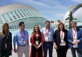 Delegación del PSOE de Castilla y León, este sábado en Valencia.