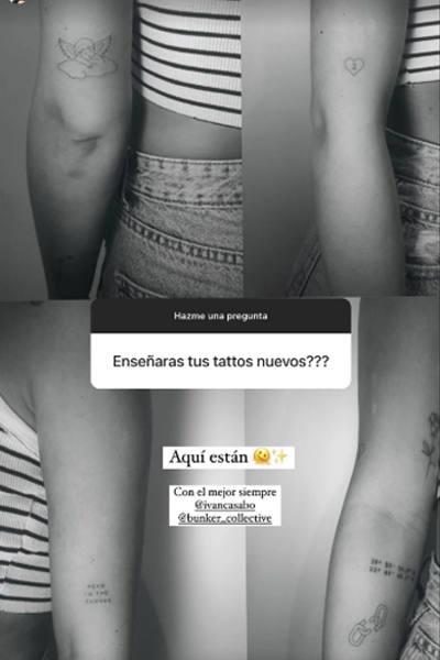 Los nuevos tatuajes de Laura.