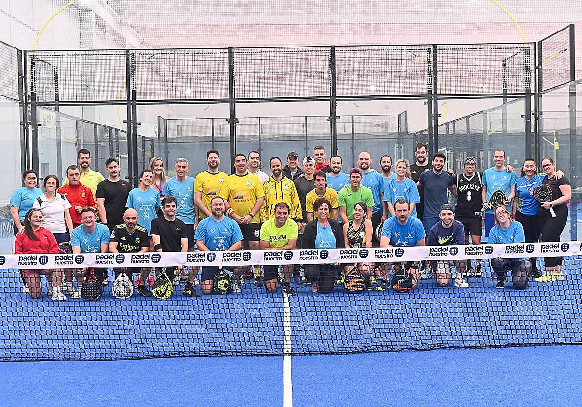 Participantes en la iniciativa de padel.
