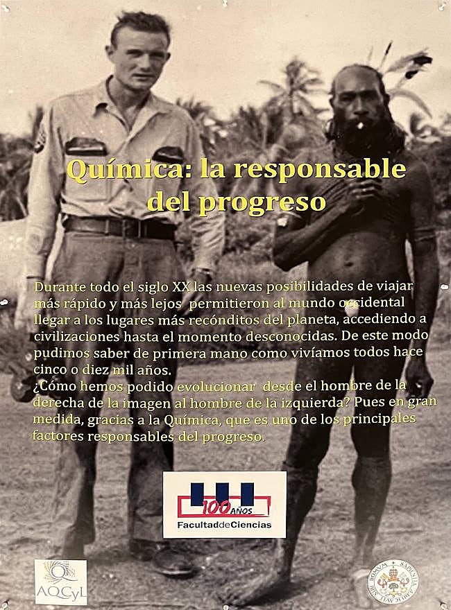 El panel retirado por la Universidad de Valladolid.