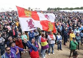 La campa de Villalar de los Comuneros durante la lectura del manifiesto.