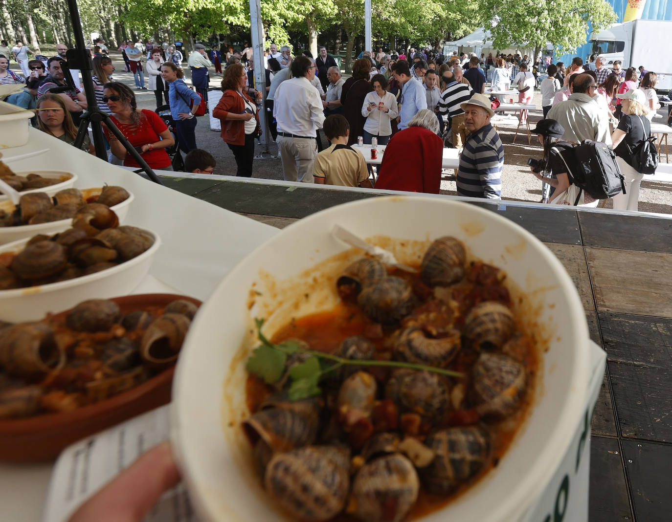 Cien kilos de caracoles en el Sotillo para festejar San Marcos