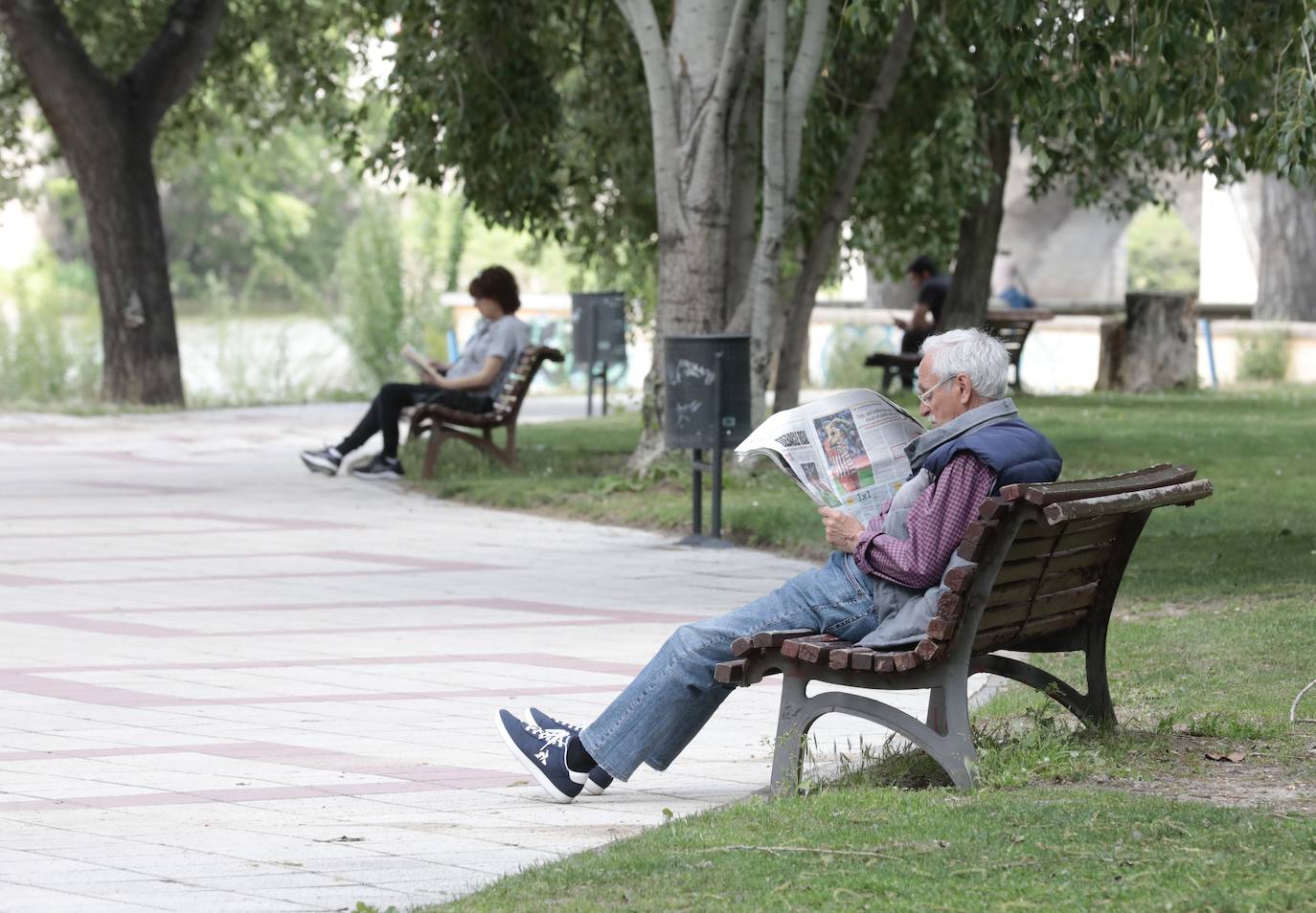 Los vallisoletanos aprovechan el aumento de temperaturas