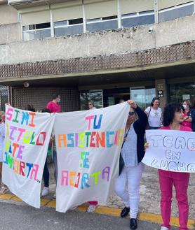 Imagen secundaria 2 - Protestas celebradas este jueves en las Residencias Mixta (de la Junta), La Alameda (de la Diputación) y Asistida (también de gestión regional). 