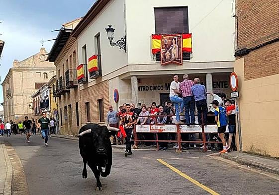 'Embajador' recorrió por la tarde las calles de Mayorga.