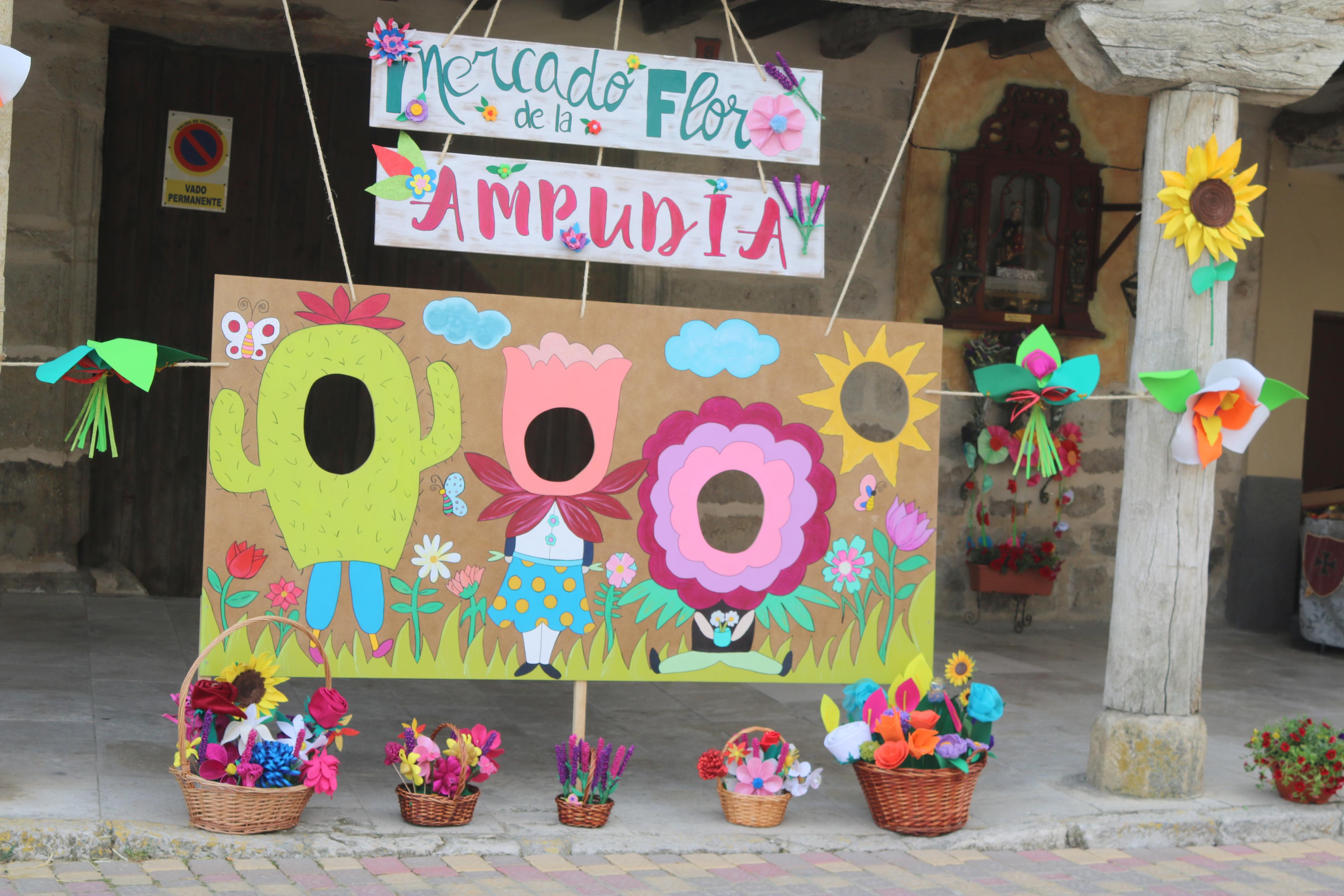 Ampudia celebra el XII Mercado Regional de la Flor