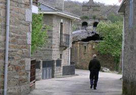 Calle de la localidad zamorana de Vigo de Sanabria.