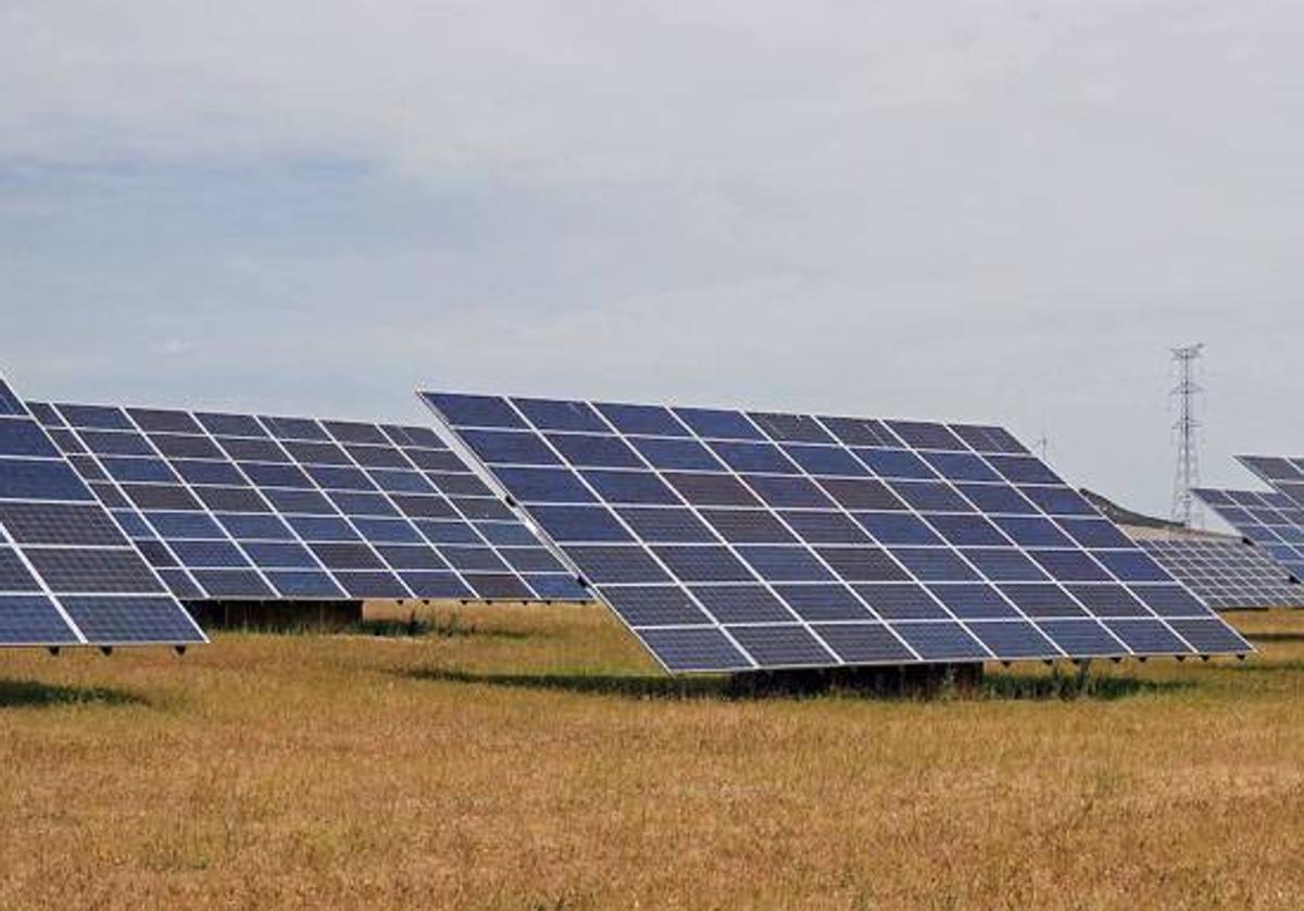 Planta solar, en una imagen de archivo.