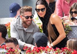 Sergio Ramos y Pilar Rubio en el Mutua Madrid Open.