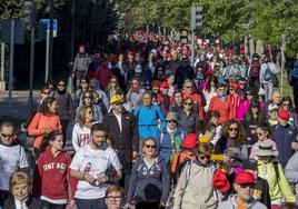 Imagen de archivo de la marcha Asprona en Valladolid.