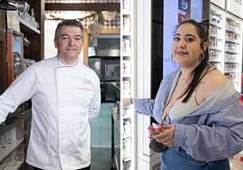 Manuel Armesto y Alejandra Duque, dos de los afectados por los hurtos en la misma semana.